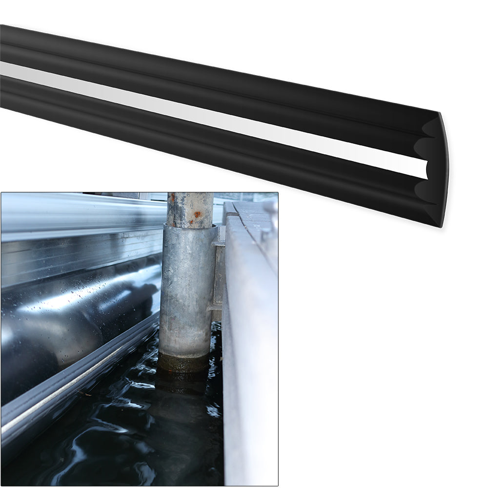 Megaware 30232 PontoonGuard - 32 Kit - (2) 16 Guards f/Pontoon Up To 21 - Black