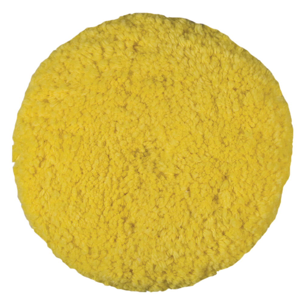 Presta 890142 Rotary Blended Wool Buffing Pad - Yellow Medium Cut