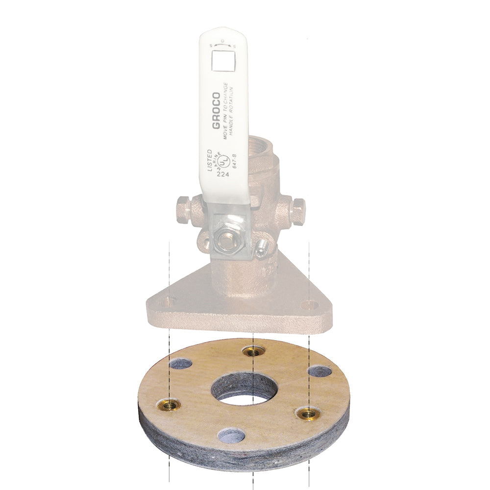 GROCO BB-1 Backing Block f/3/4" 1" Seacocks