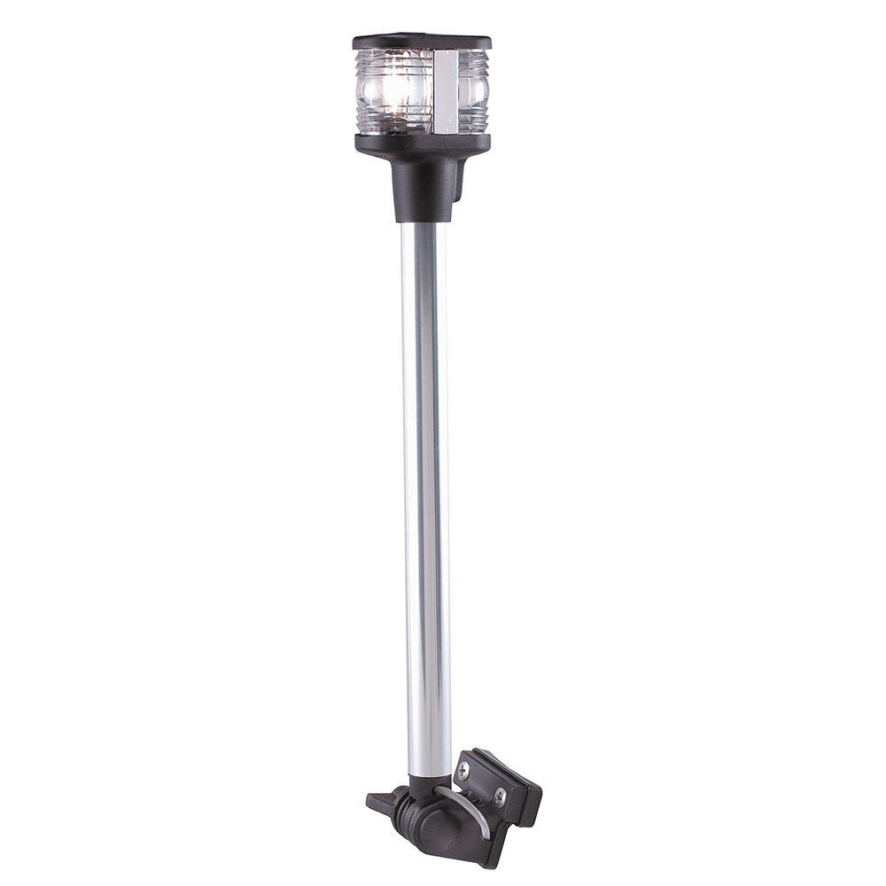 Perko 1181DP0CHR Fold Down Combination Masthead/White All-Round Light - Horizontal Mount