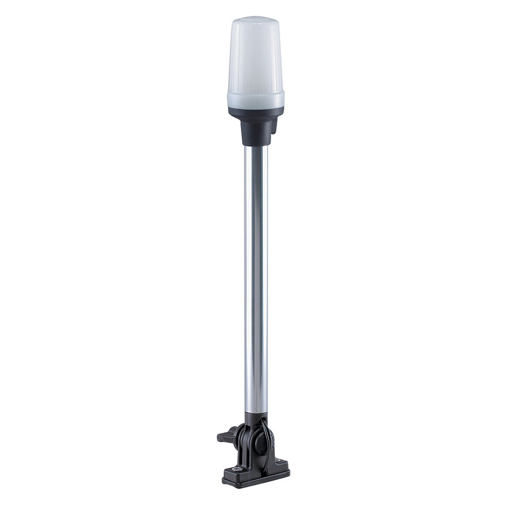 Perko 1137DP0CHR Fold Down All-Round Pole Light - Vertical Mount - White