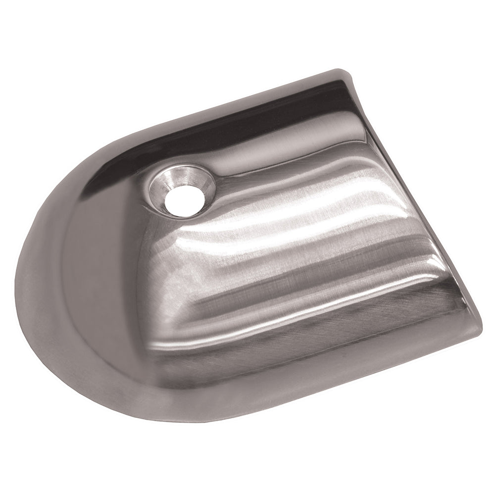 TACO F16-0091 Polished Stainless Steel 2-19/64 Rub Rail End Cap