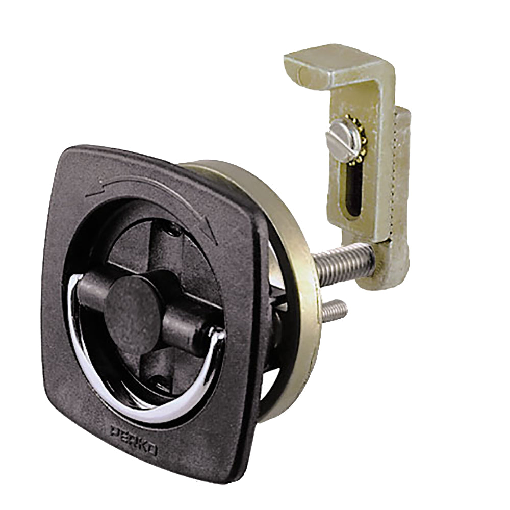 Perko 0932DP2BLK Flush Latch - Non-Locking - 2.5" x 2.5" w/Offset Adjustable Cam Bar