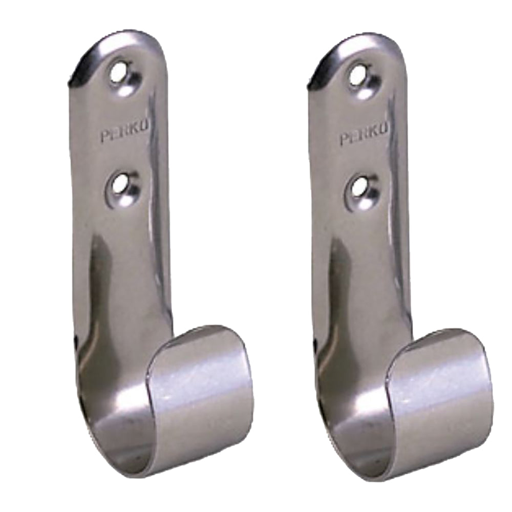 Perko 0492DP0STS Stainless Steel Boat Hook Holders - Pair