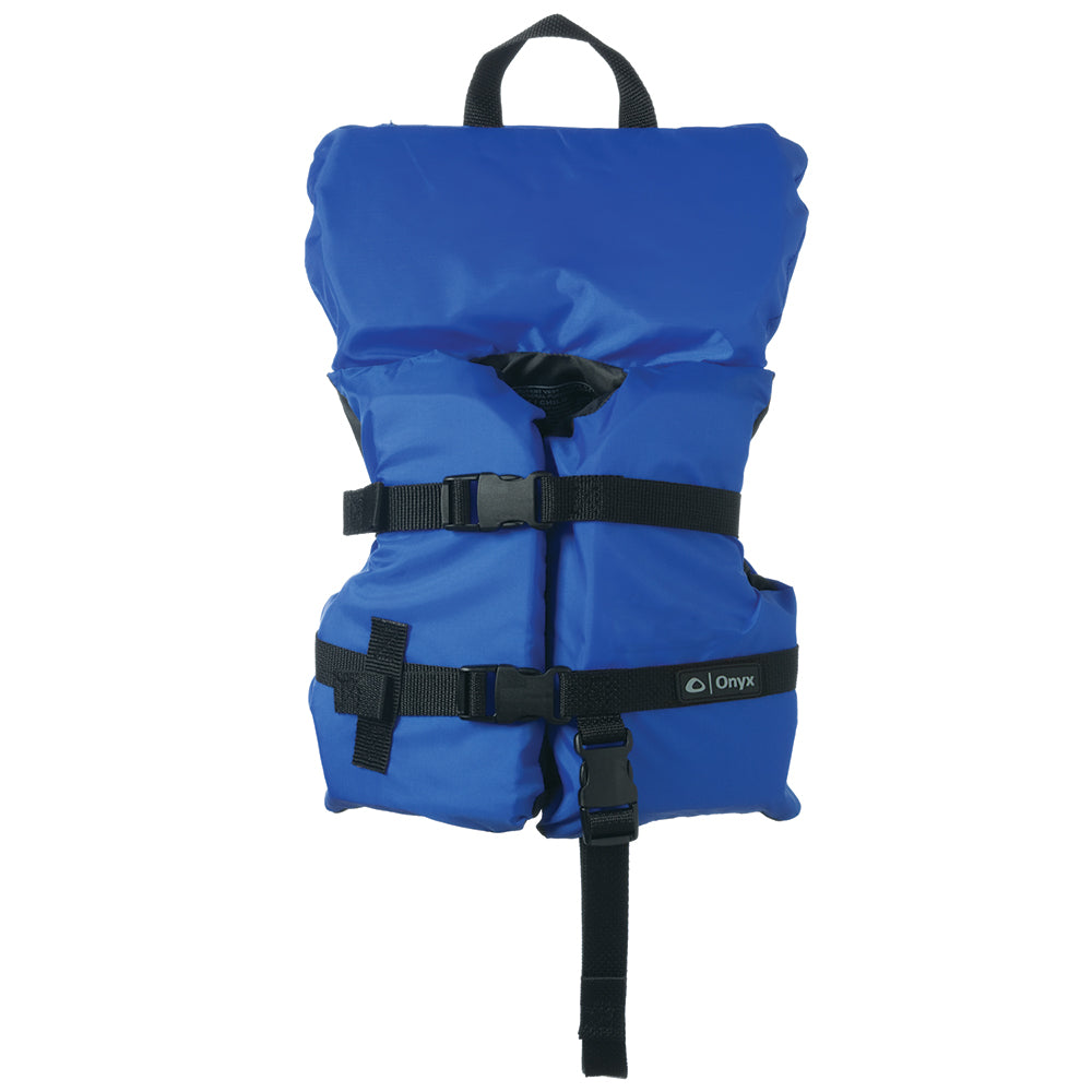 Onyx 103000-500-000-12 Nylon General Purpose Life Jacket - Infant/Child Under 50lbs - Blue