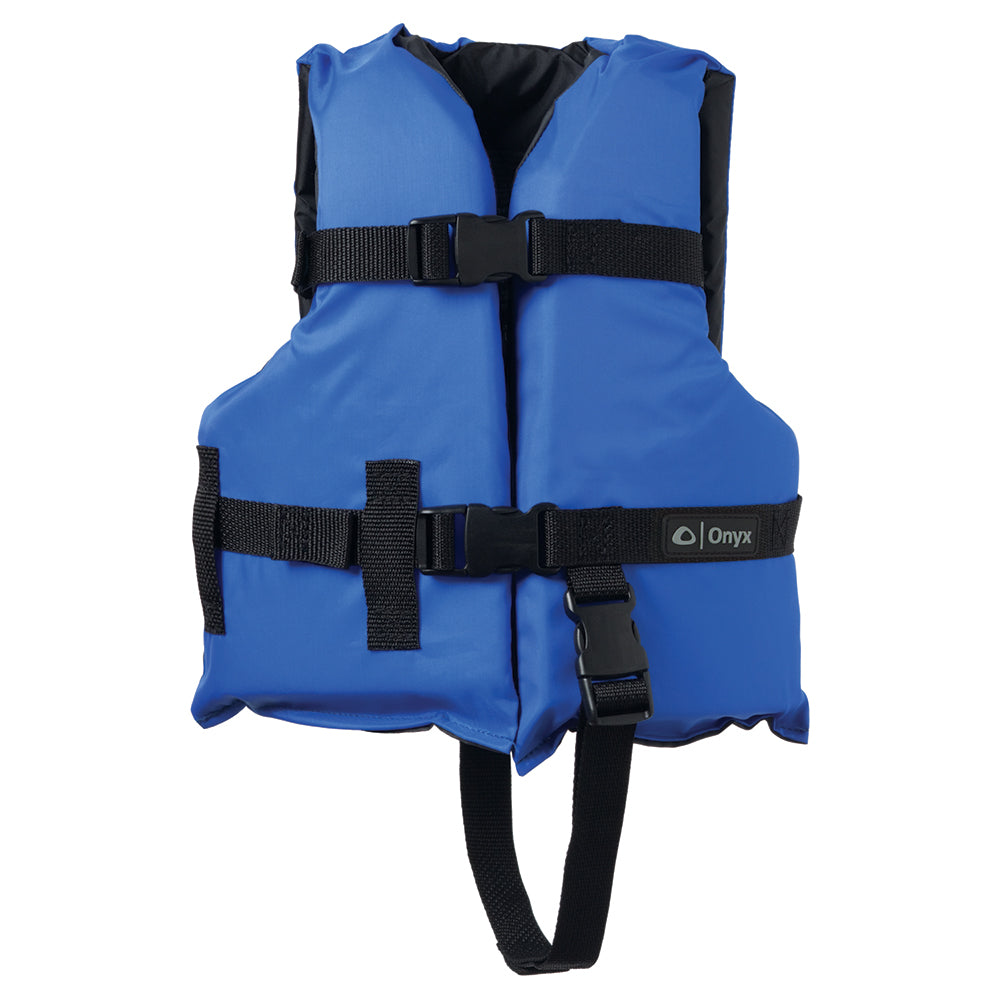 Onyx 103000-500-001-12 Nylon General Purpose Life Jacket - Child 30-50lbs - Blue