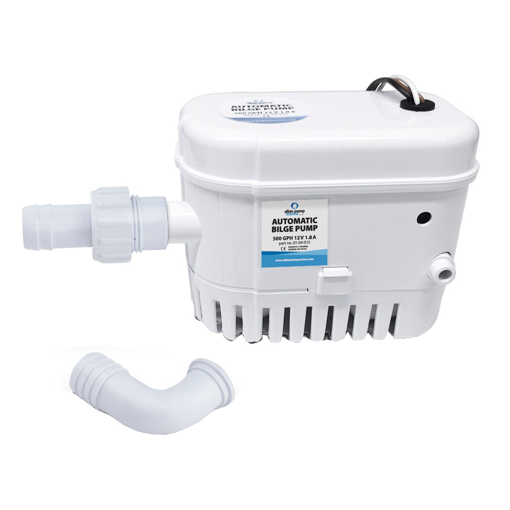 Albin Group 01-04-015 Automatic Bilge Pump 500 GPH - 12V