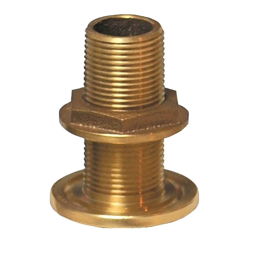GROCO TH-1000-W 1" NPS NPT Combo Bronze Thru-Hull Fitting w/Nut