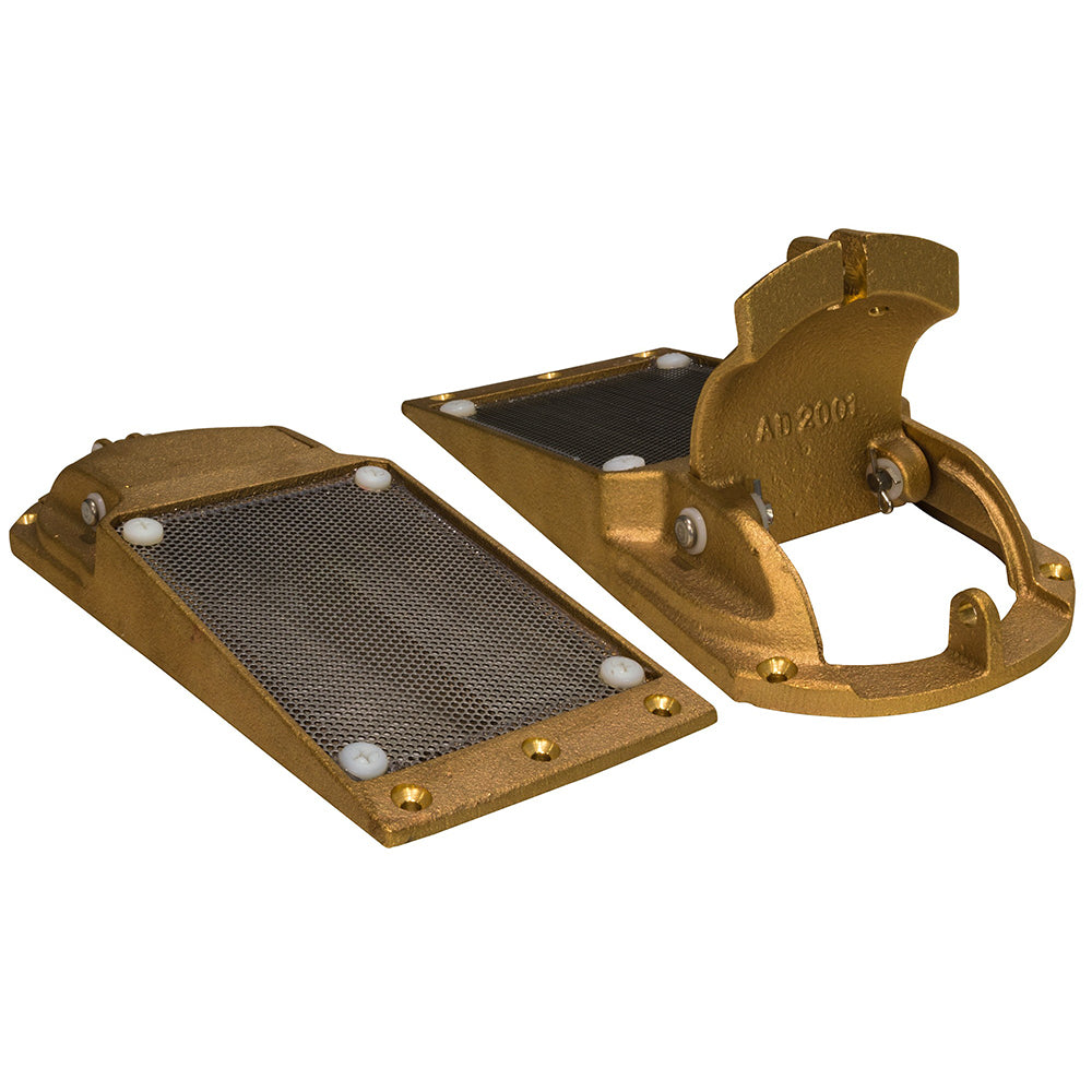 GROCO APHS-2000-1 Perforated Hull Strainer w/Access Door 2" Max Thru-Hull