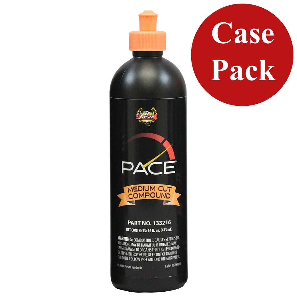 Presta 133216CASE PACE Medium Cut Compound - 16oz - *Case of 6*
