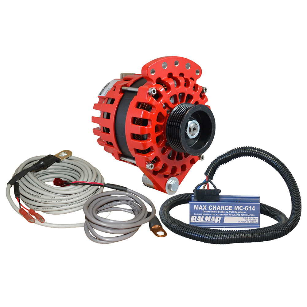 Balmar XT-SF-170-K6-KIT Alternator 1-2" Single Foot K6 Serpentine Pulley Regulator Temp Sensor - 170A Kit - 12V