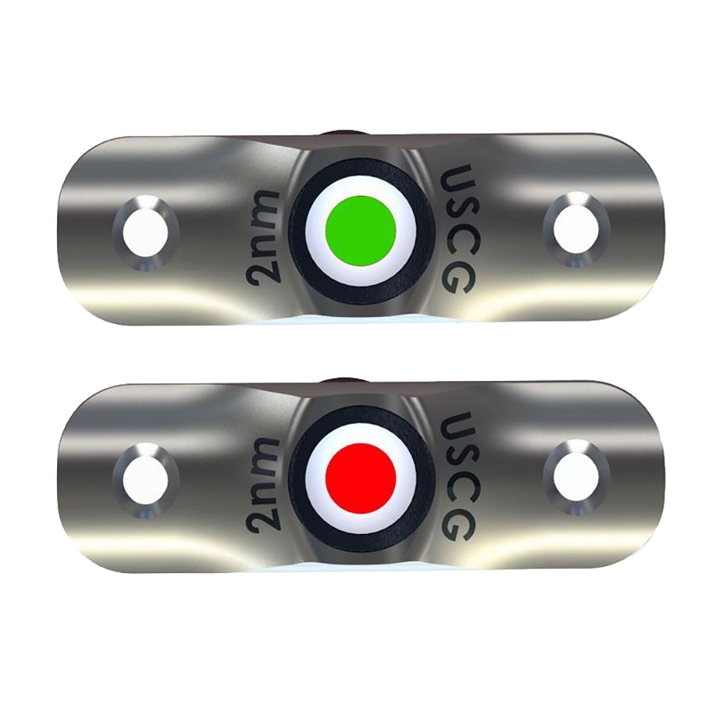 TACO F38-6800D Rub Rail Mounted LED Navigation Light Set - 2-1/2"