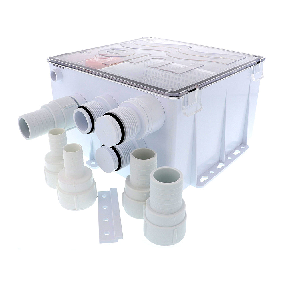 Rule 99B Shower Drain Box w/1100 GPH Pump - 12V