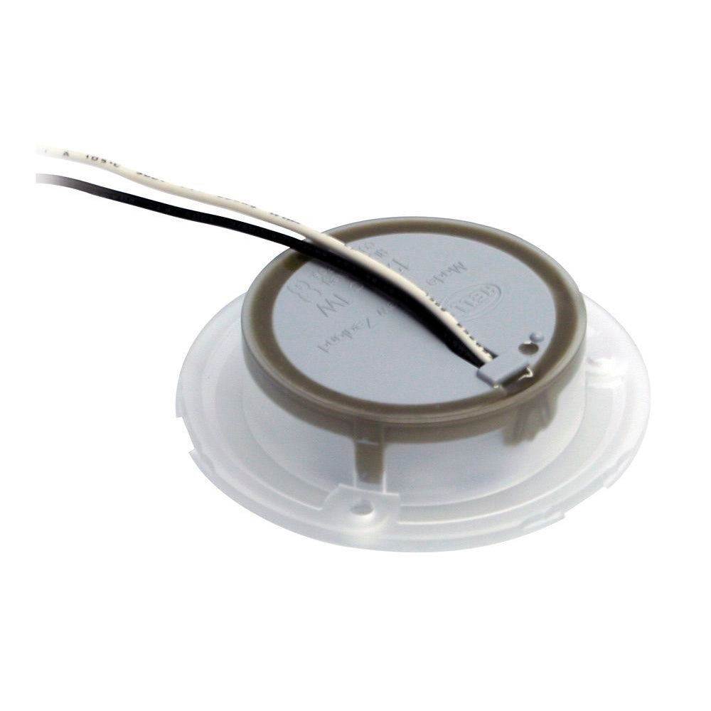 Hella Marine 980503241 Blue LED Round Courtesy Lamp - White Bezel - 24V