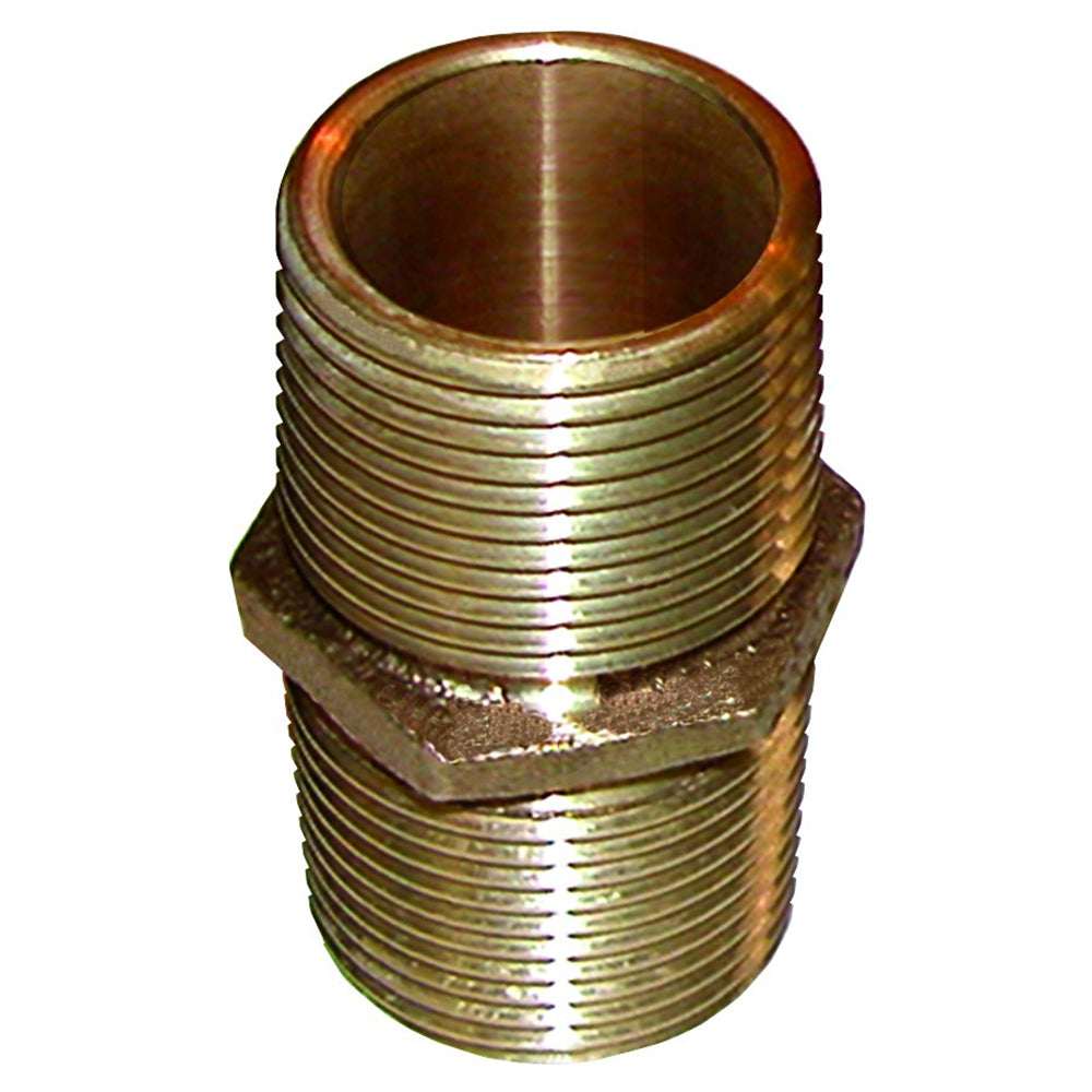 GROCO PN-2500 Bronze Pipe Nipple - 2-1/2" NPT