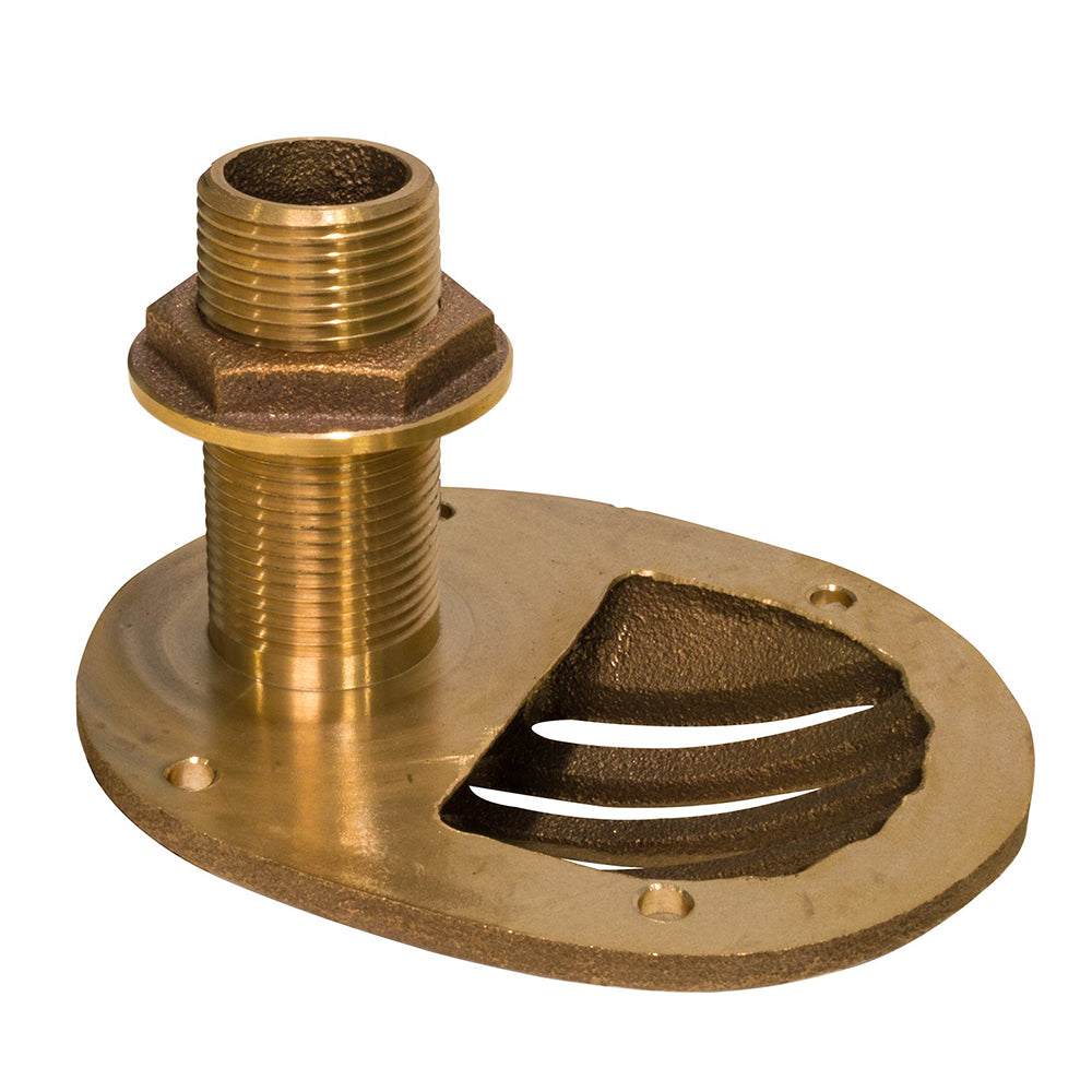 GROCO STH-1250-W 1-1/4" Bronze Combo Scoop Thru-Hull w/Nut