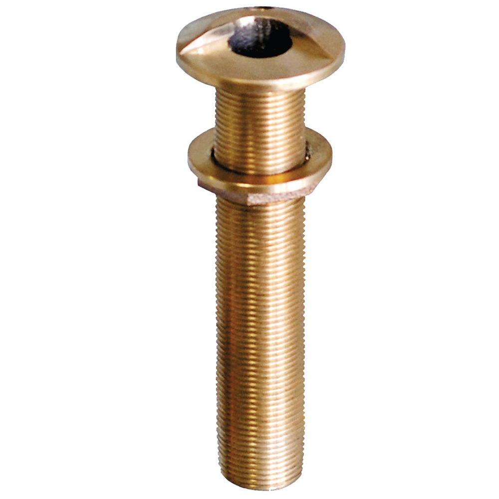 GROCO HSTHXL-750-W 3/4" Bronze Extra Long High Speed Thru-Hull Fitting w/Nut
