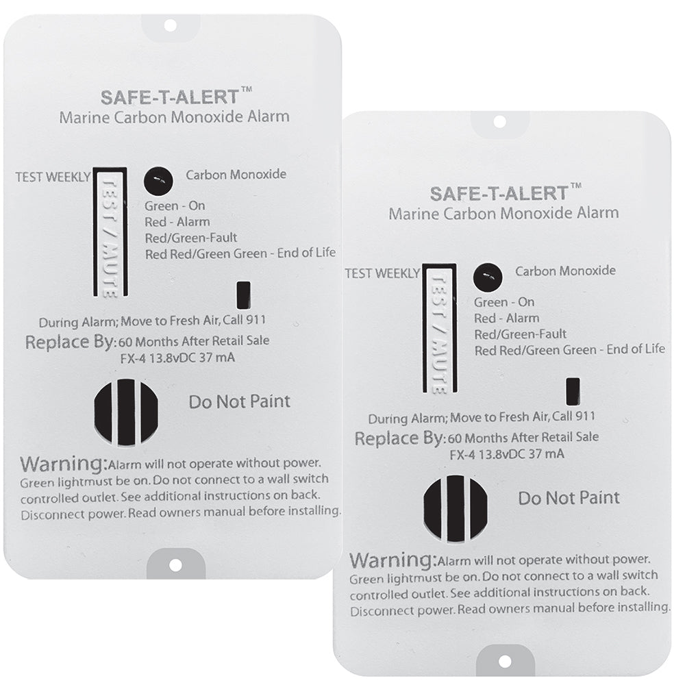 Safe-T-Alert FX-4MARINE2-PACK FX-4 Carbon Monoxide Alarm - 2-Pack