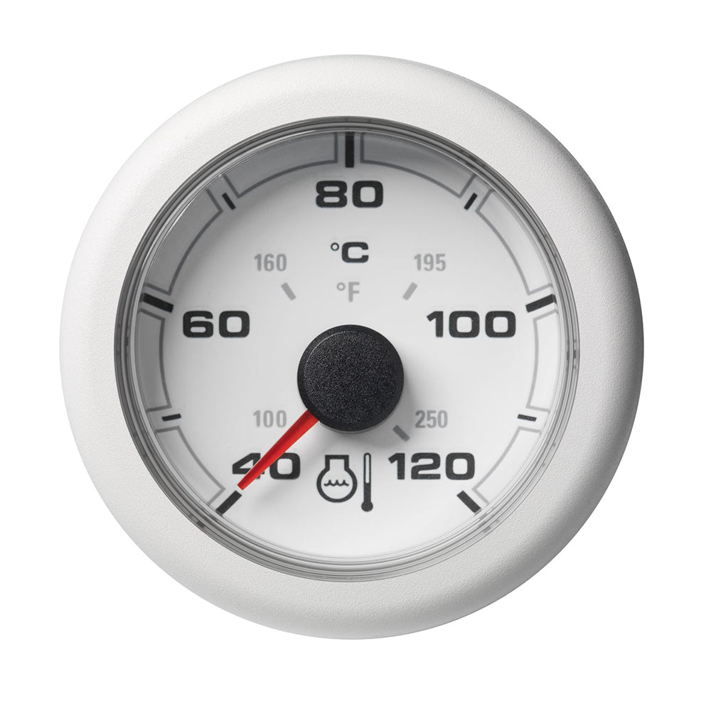 Veratron A2C1065970001 52MM (2-1/16") OceanLink Coolant Temperature Gauge - 120C/250F - White Dial Bezel