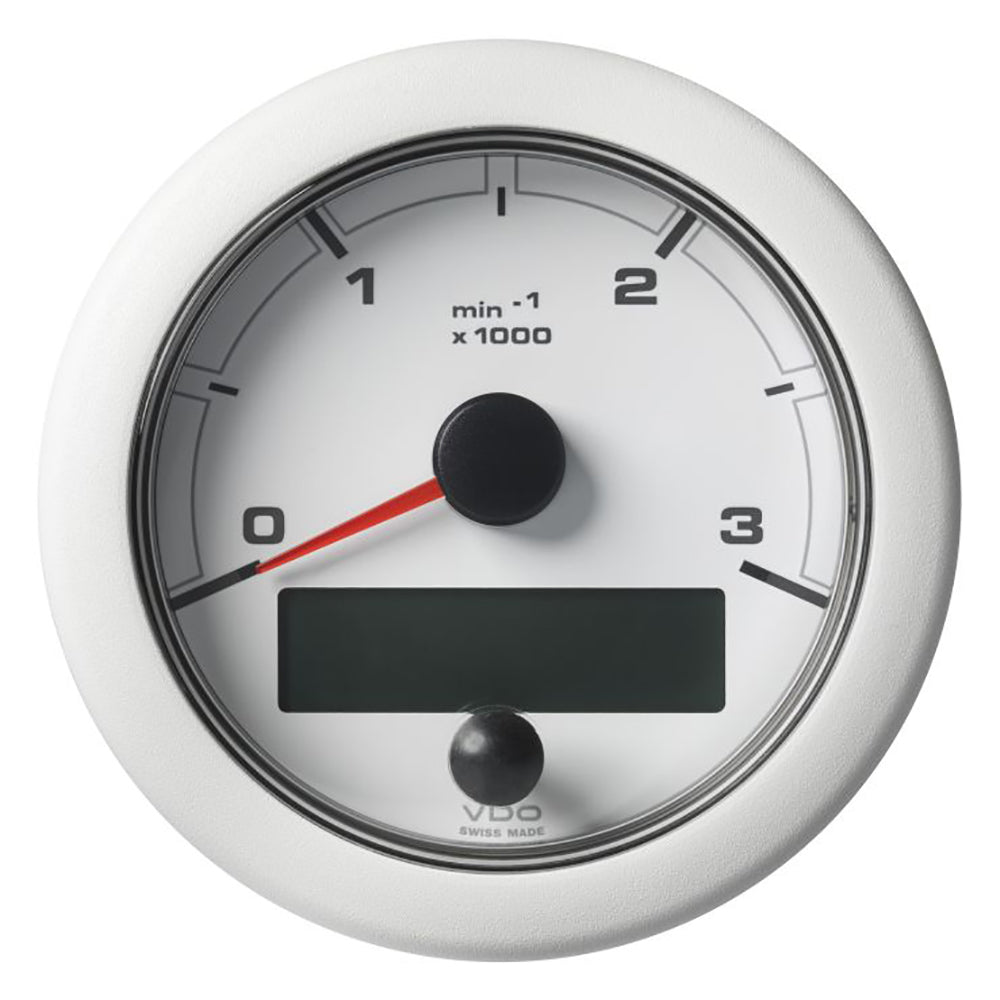 Veratron A2C1065670001 3-3/8" (85MM) OceanLink NMEA 2000 Tachometer - 3000 RPM - White Dial Bezel