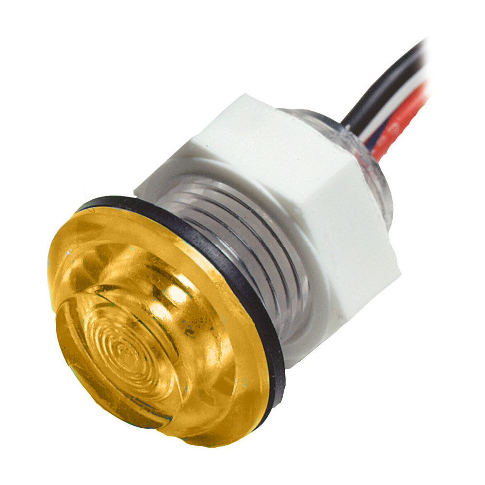 Innovative Lighting 011-1500-7 LED Bulkhead Livewell Light Flush Mount - Amber