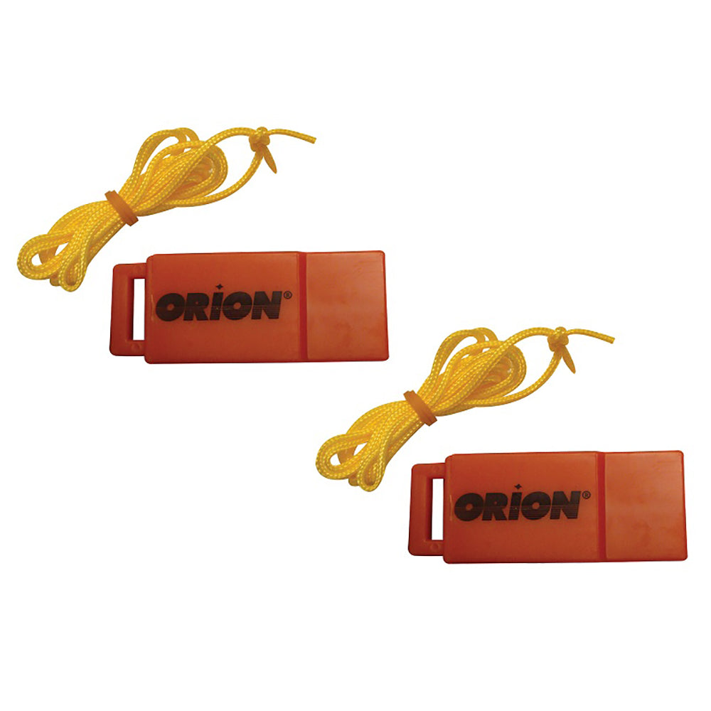 Orion 676 Safety Whistle w/Lanyards - 2-Pack