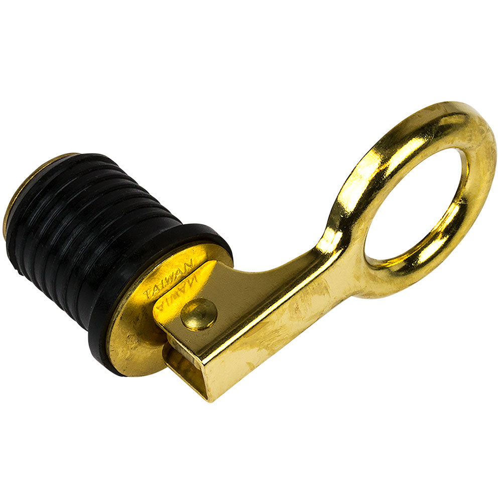 Sea-Dog 520070-1 Brass Snap Handle Drain Plug - 1"