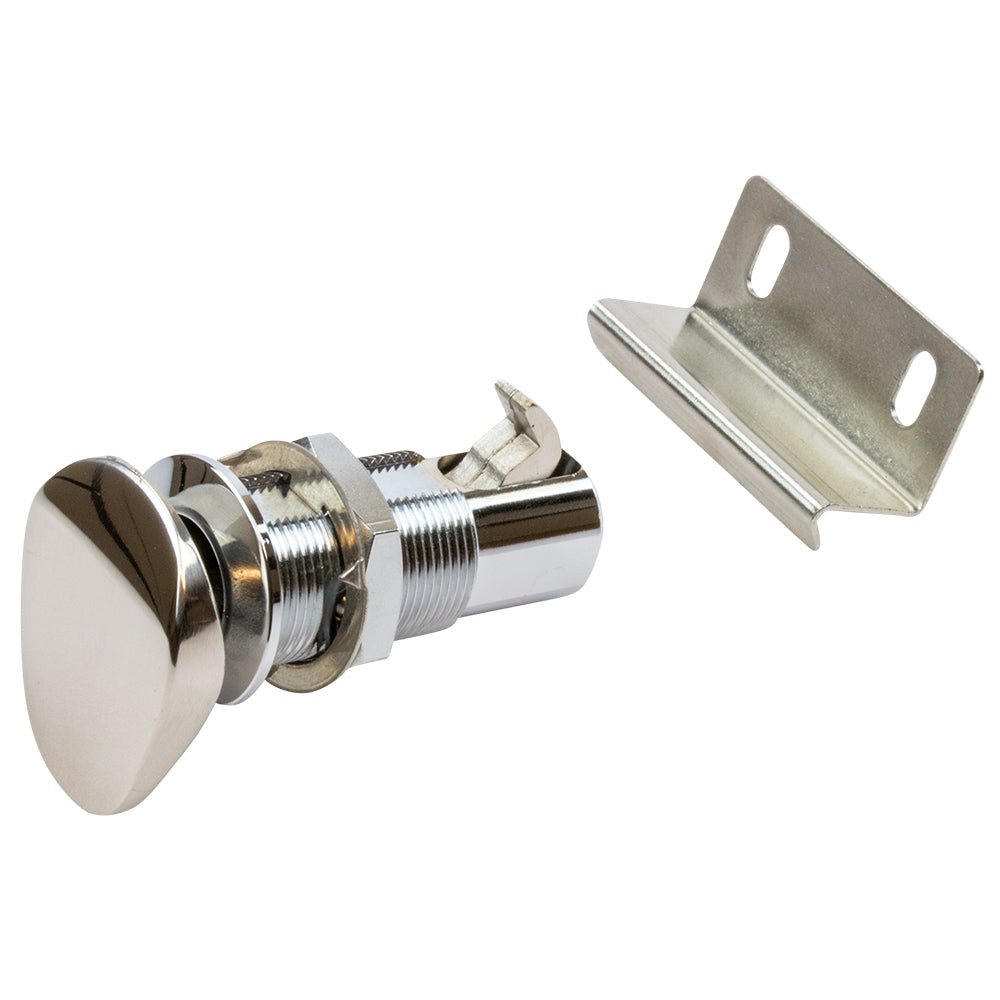 Sea-Dog 225400-1 Push Button Cabinet Latch - Oval