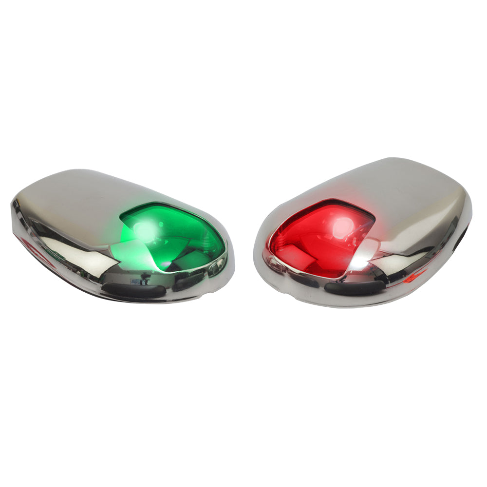 Sea-Dog 400079-1 Stainless Steel Side Mount LED Navigation Lights - 2 NM - Port Starboard