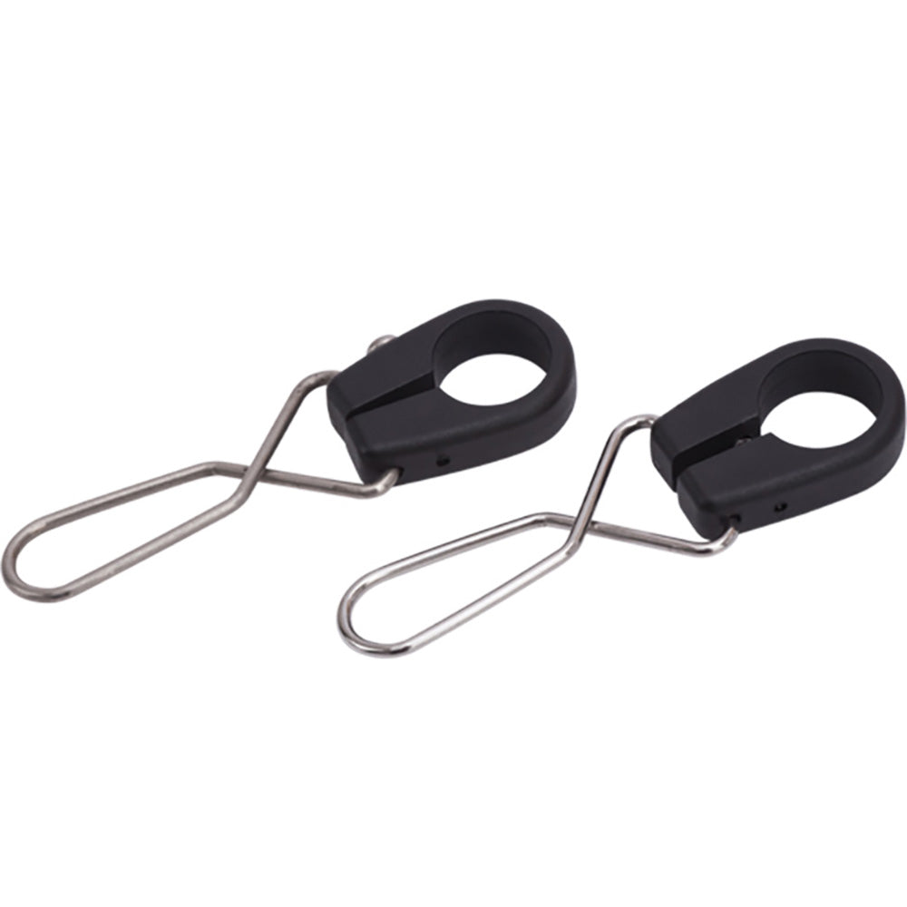 Sea-Dog 328197-1 Nylon Flagpole Pennant Mounts Stainless Clips - Pair