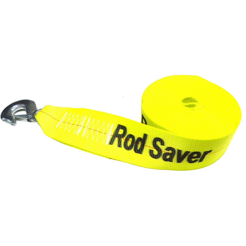 Rod Saver WS3Y20 Heavy-Duty Winch Strap Replacement - Yellow - 3" x 20