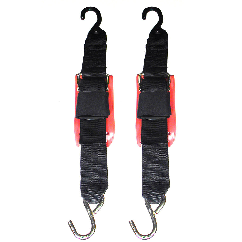 Rod Saver QRTD2VP Quick Release Trailer Tie-Down w/Vinyl Pad - 2" x 2 - Pair