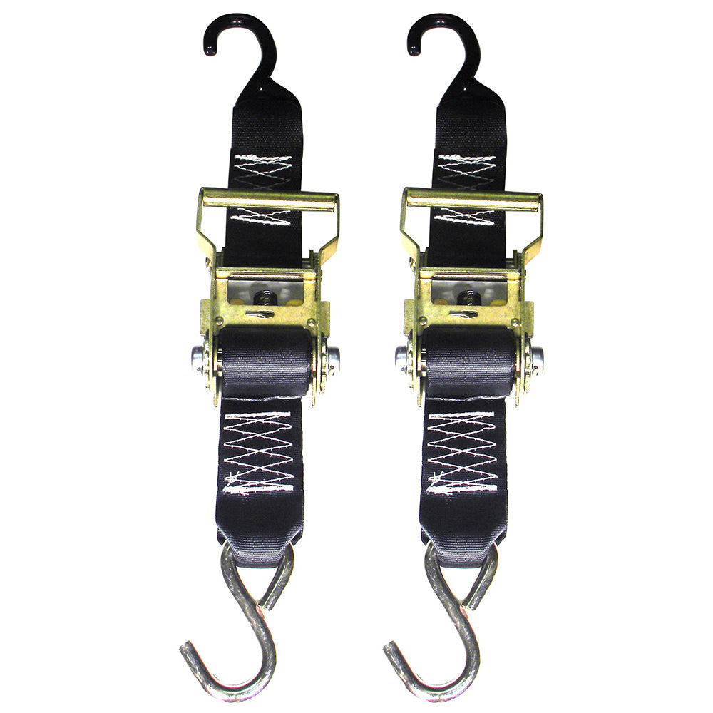 Rod Saver R2TTD3 Heavy-Duty Ratchet Trailer Tie-Down - 2" x 3 - Pair