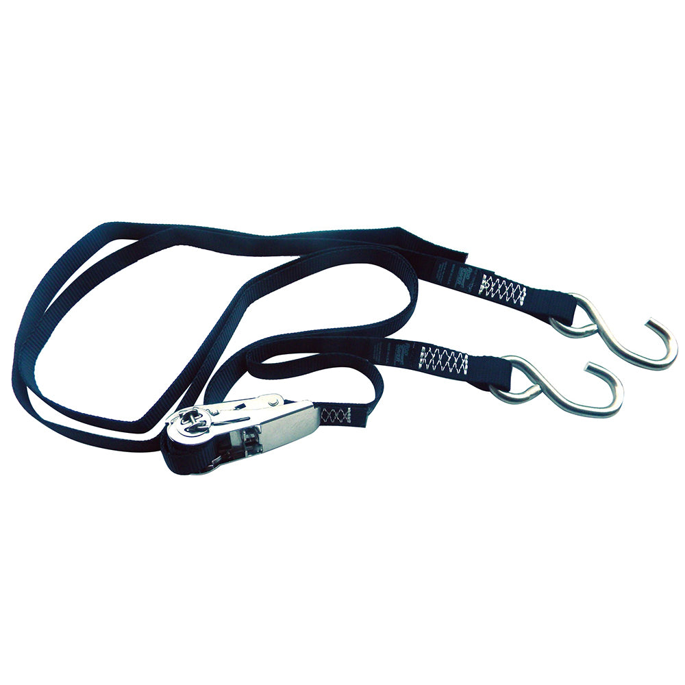 Rod Saver SSRGW16 Stainless Steel Ratchet Gunwale Tie-Down - 1" x 16