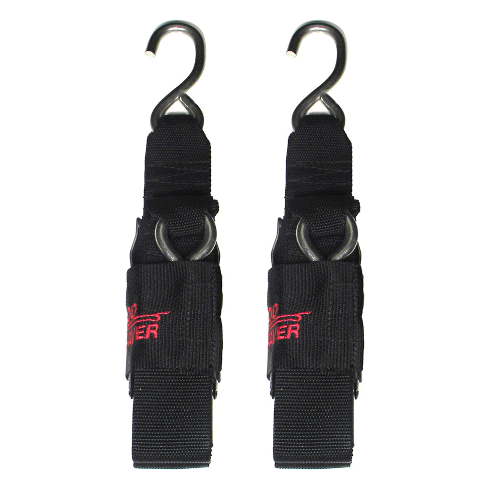 Rod Saver SSTTD4 Deluxe Stainless Steel Transom Tie-Down - 2" x 4 - Pair