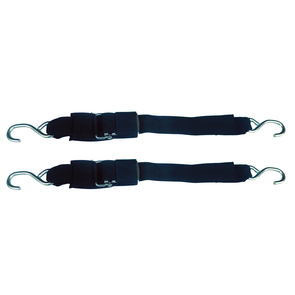 Rod Saver SS/QRTD3 Stainless Steel Quick Release Transom Tie-Down - 2" x 3 - Pair
