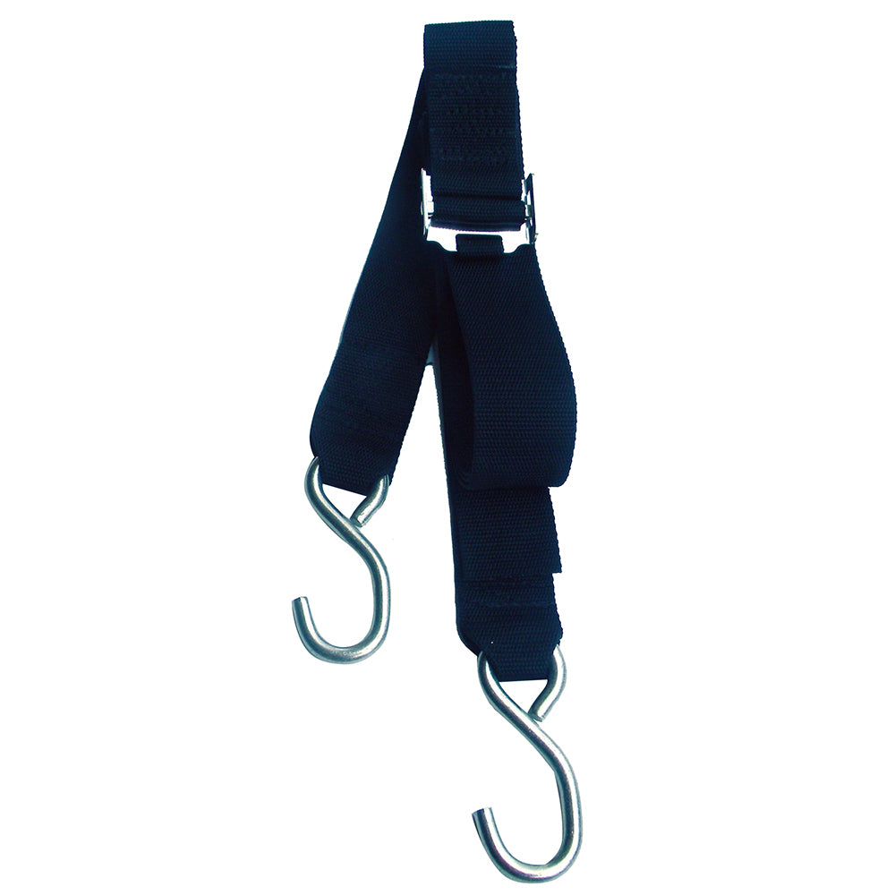 Rod Saver SS/GW210 Stainless Steel Roller Buckle Gunwale Tie-Down - 2" x 10