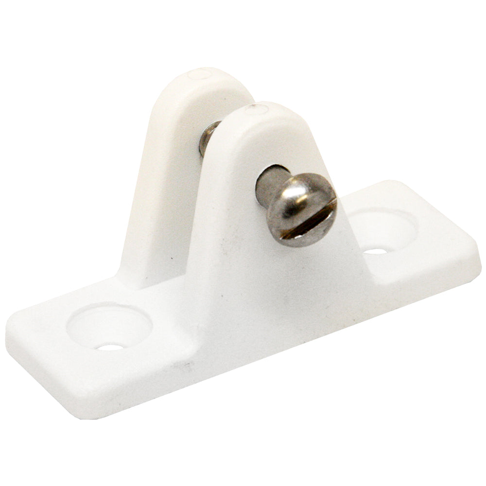 Sea-Dog 273231-1 Nylon Angled Deck Hinge - White
