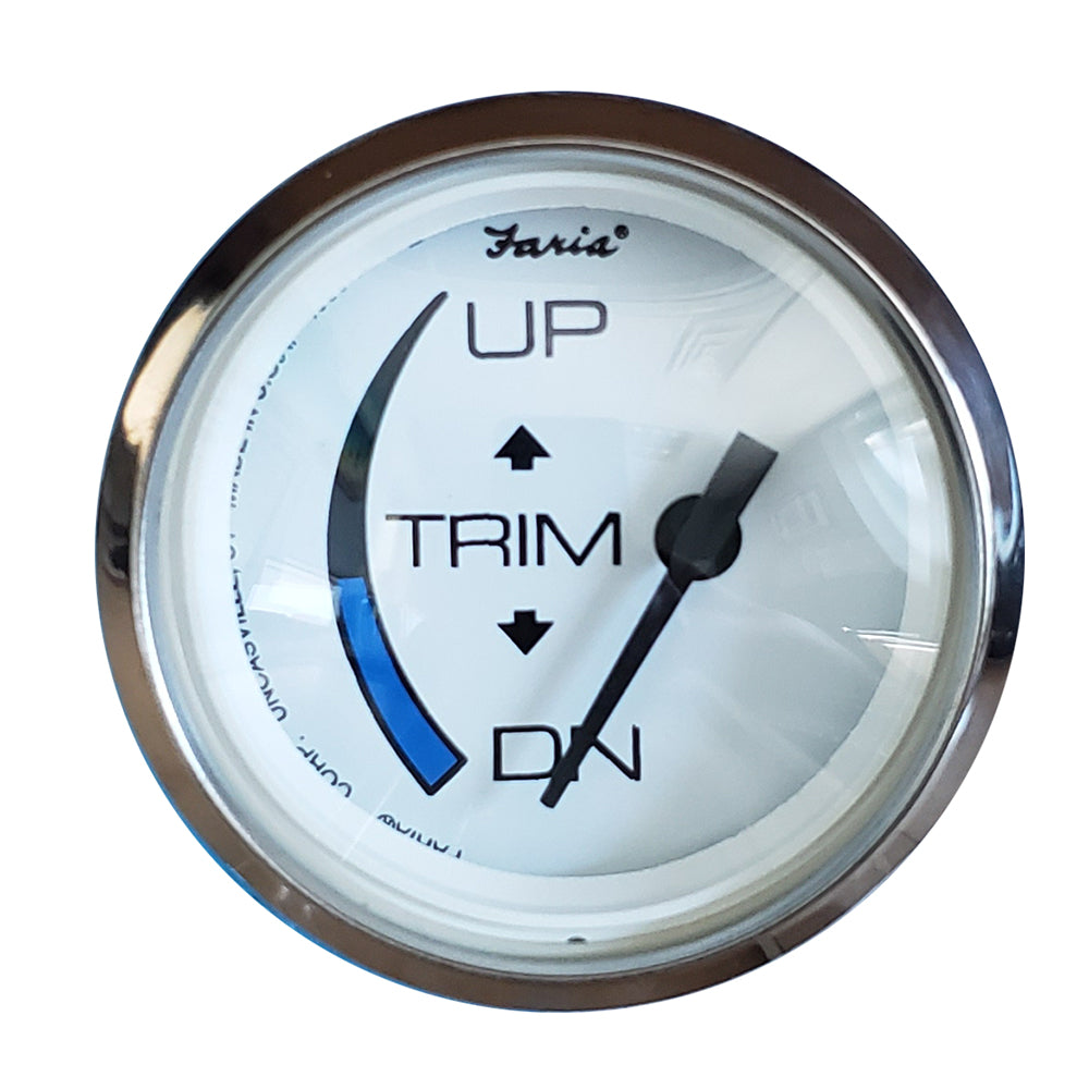 Faria 13889 Chesapeake White SS 2" Trim Gauge f/Honda Engines