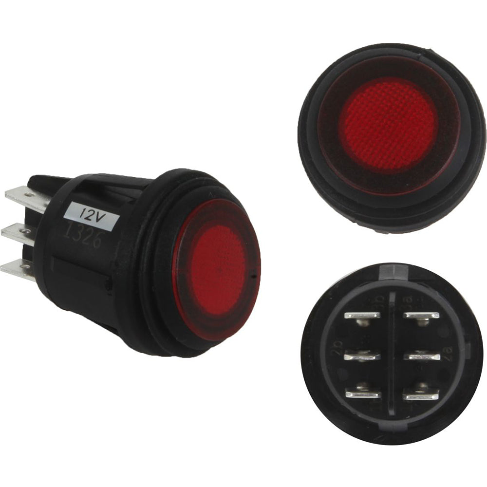 RIGID Industries 40181 3 Position Rocker Switch - Red
