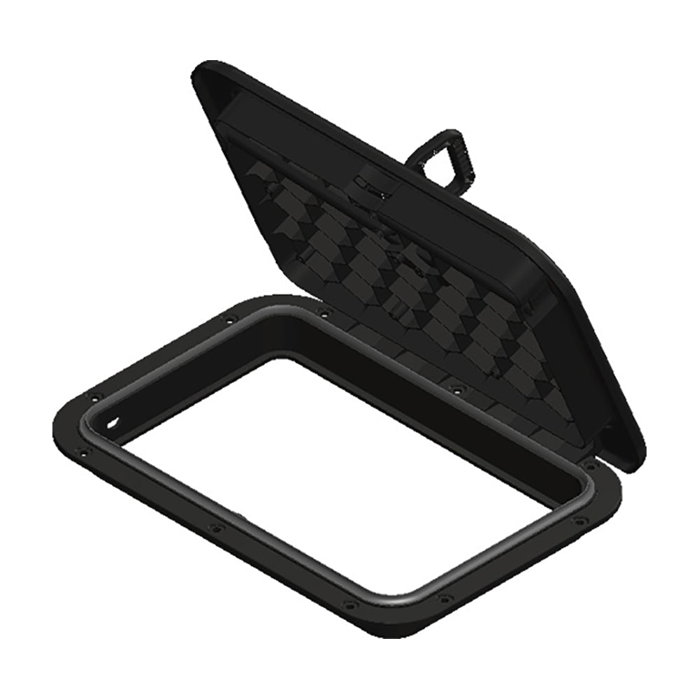Sea-Dog 336525-3 Triple Lock Rectangular Marine Hatch - 10" x 14" - Black