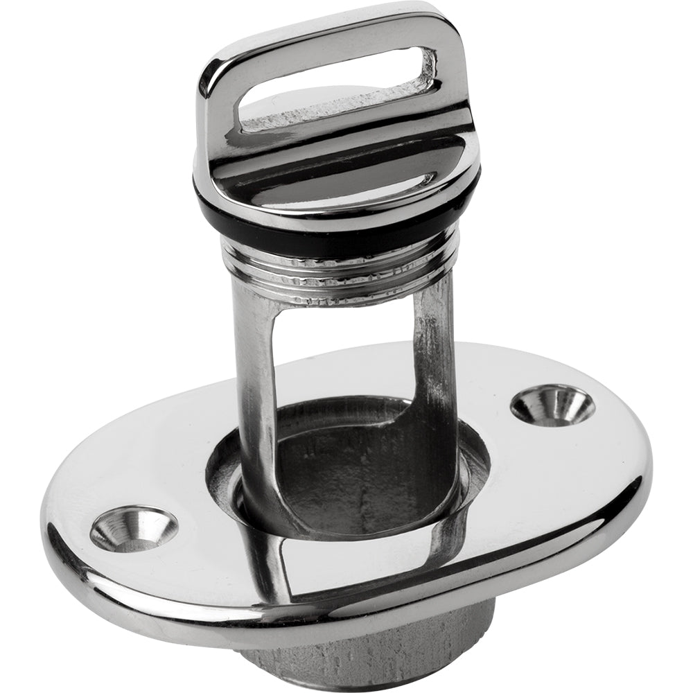 Sea-Dog 520065-1 Oblong Captive Garboard Drain Plug - 316 Stainless Steel