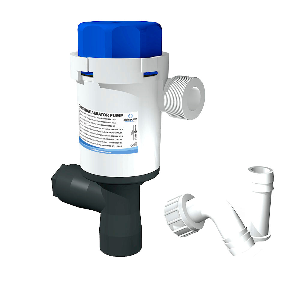 Albin Group 01-05-074 Twinport Aerator Pump - 500 GPH - 12V