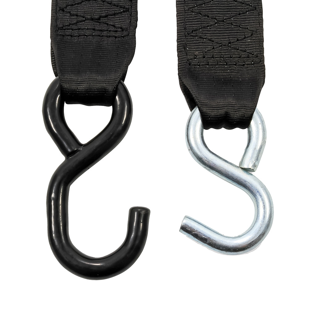 Camco 50031 Retractable Tie Down Straps - 2" Width 6 Dual Hooks