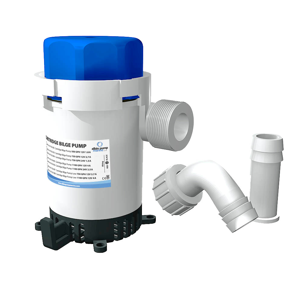 Albin Group 01-02-002 Cartridge Bilge Pump 500GPH - 12V