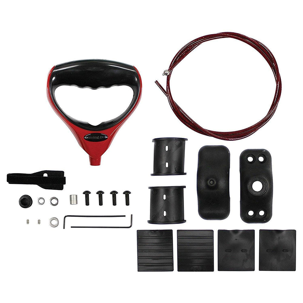T-H Marine GFH-CA1R-DP G-Force Trolling Motor Handle Cable w/Trolling Motor Clamp - Red