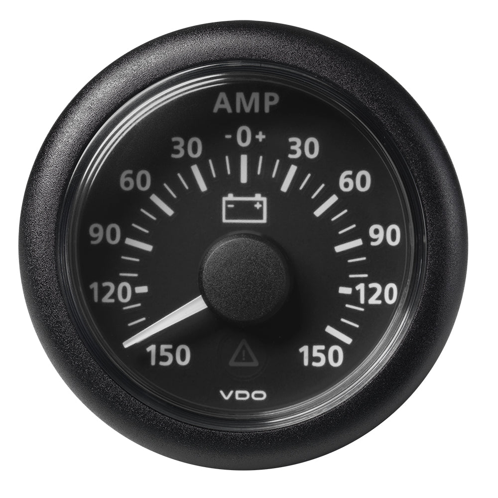 Veratron A2C59512329 52MM (2-1/16") ViewLine Battery Status Gauge -150/+150AMP - Black Dial Bezel