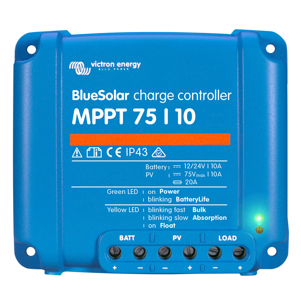 Victron SCC010010050R BlueSolar MPPT Charge Controller - 75V - 10AMP (UL 1741)