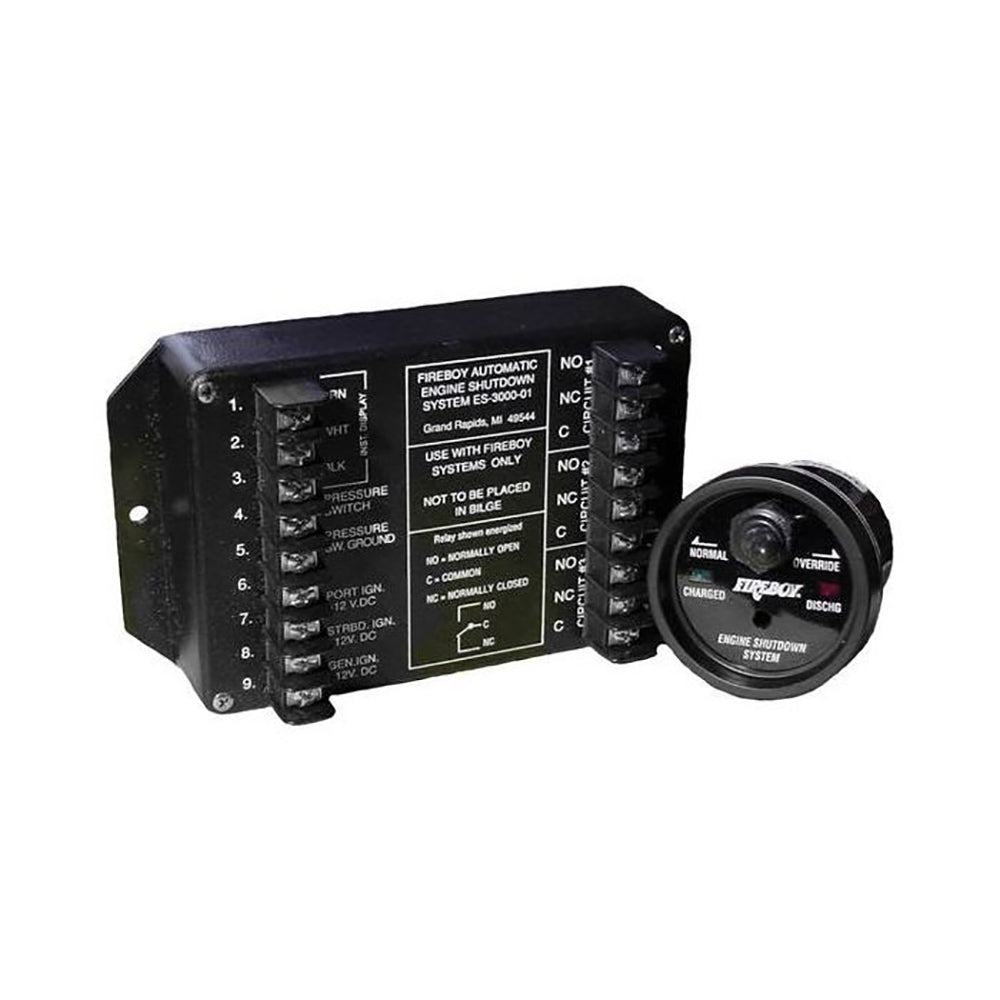 Fireboy-Xintex ES-8015-01 8 Circuit Engine Shutdown w/Time Delay - Round Display