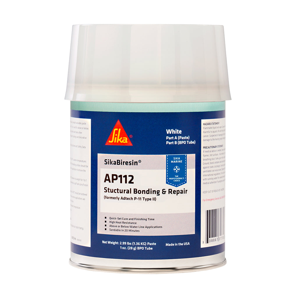 Sika 611395 SikaBiresin AP112 + BPO Cream Hardener - White - Quart